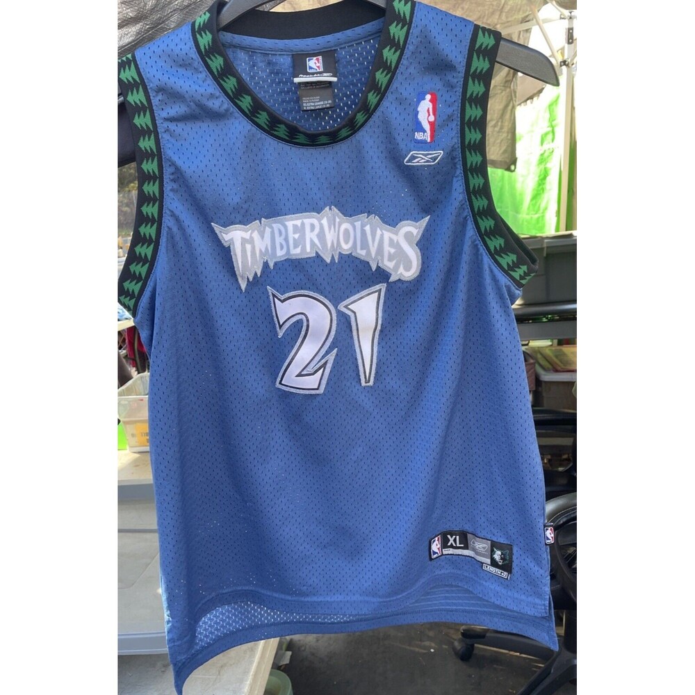 KEVIN GARNETT Minnesota timberwolves Basketball reebok youth XL Jersey vintage